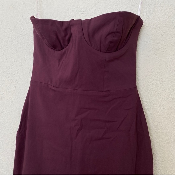 House of CB 'Lucia' Grape Starpless Corset Maxi Dress wine burgundy NWOT size S - Picture 8 of 11